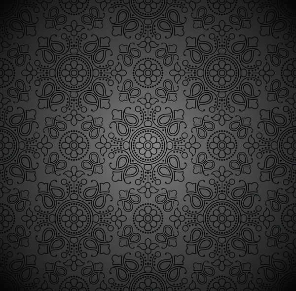 Royal seamless dark wallpaper — Stock Vector