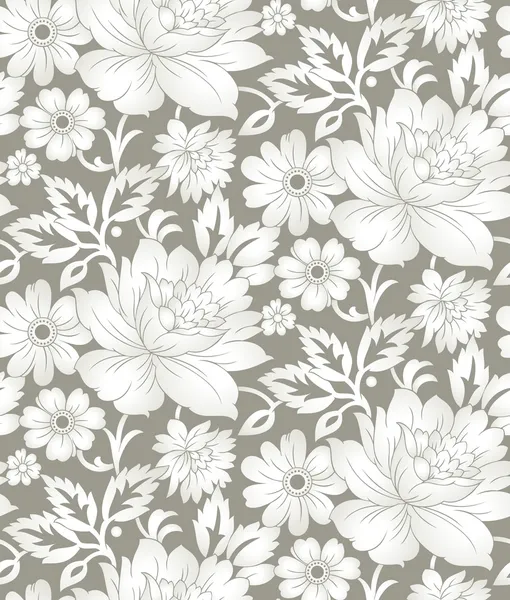 Fundo floral sem costura para design têxtil — Vetor de Stock