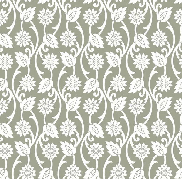 Vector floral wallpaper — Stock Vector