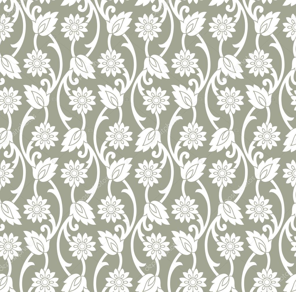 Vector floral wallpaper