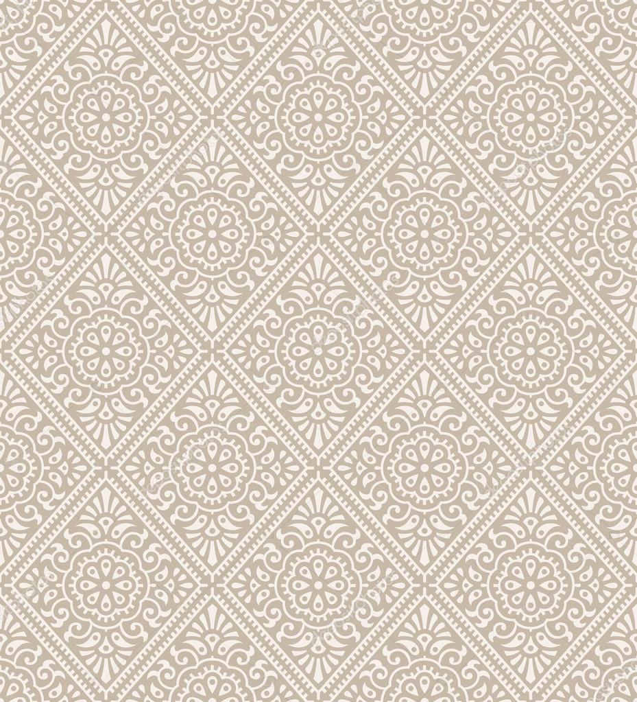Traditional floral wallpaper