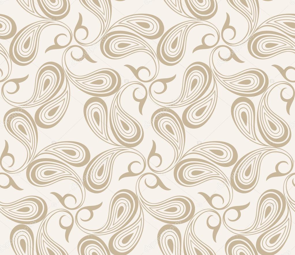 Vector seamless paisley background