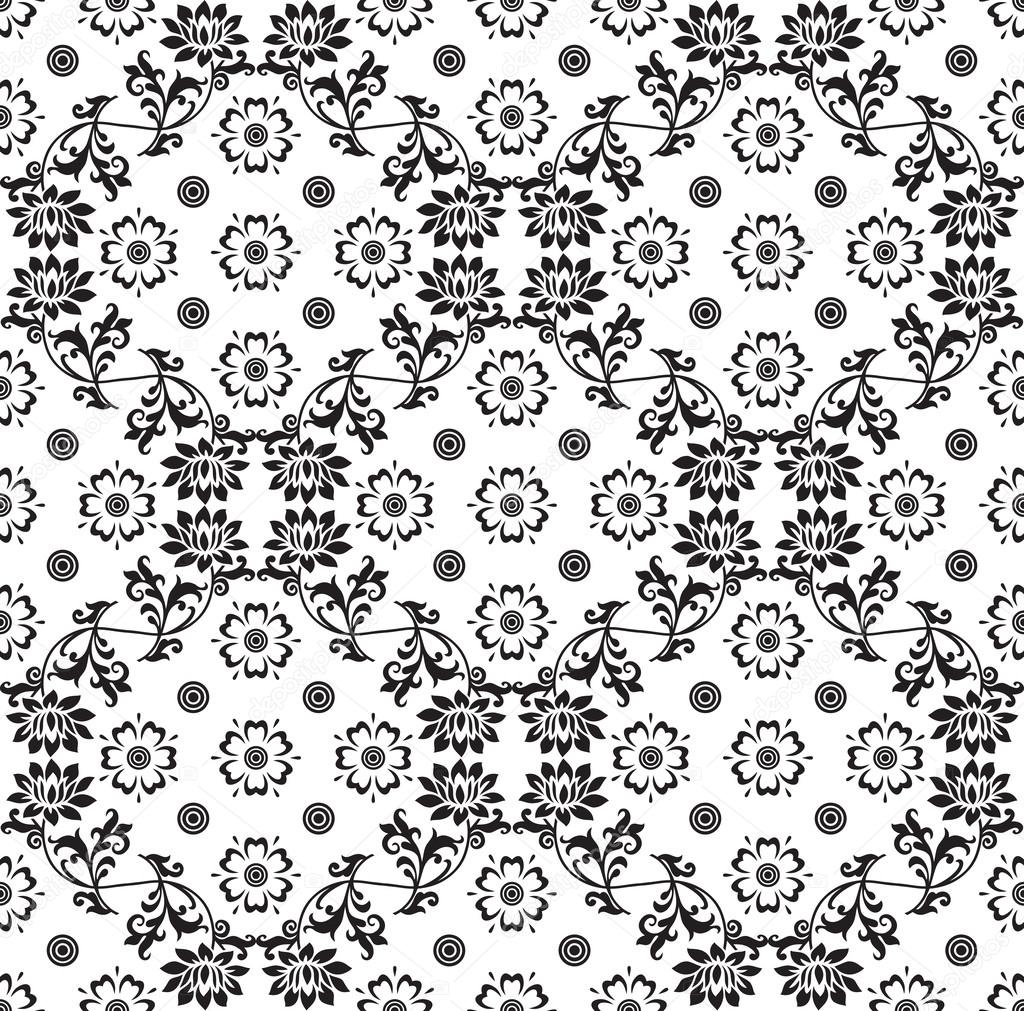 Floral damask wallpaper Stock Vector Image by ©malkani 40743019