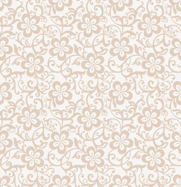 Papel pintado floral de aspecto antiguo real — Vector de stock