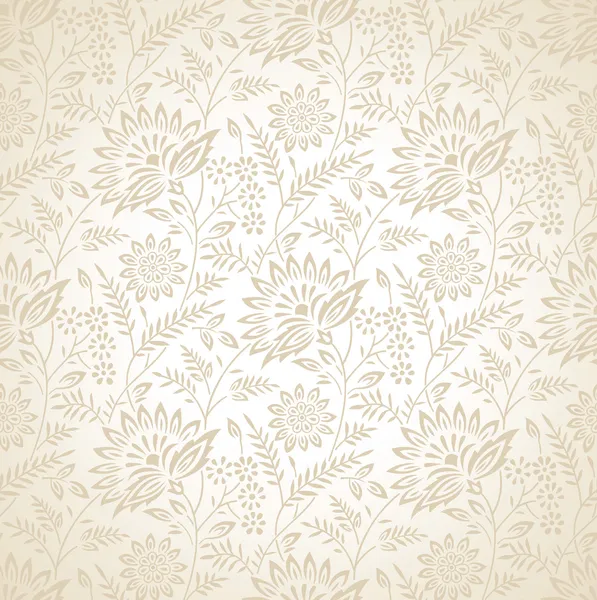 Seamless floral vector wallpaper — Stock Vector