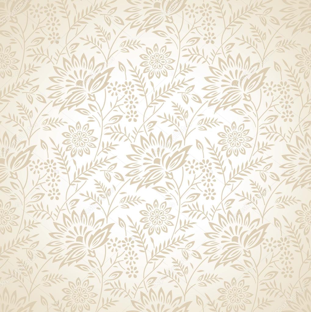 Seamless floral vector wallpaper