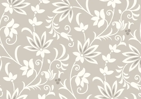 Vector naadloze bloemen Wallpaper — Stockvector