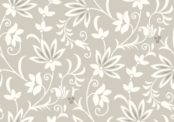 Vector sin costuras Floral Fondo de pantalla — Vector de stock