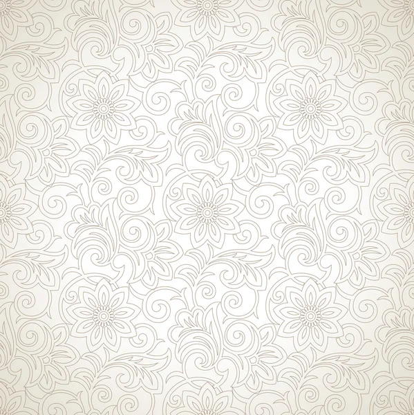 Seamless floral royal wallpaper — Stock Vector