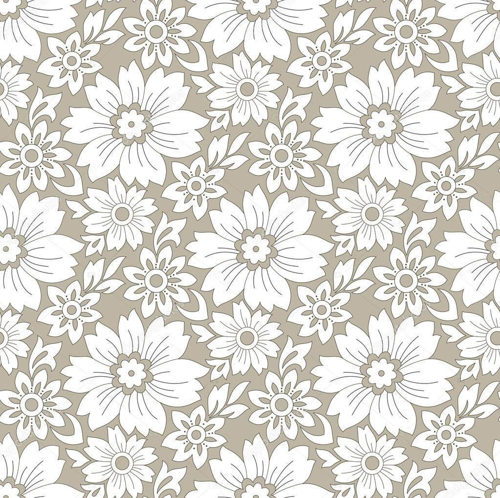 Seamless rich floral background