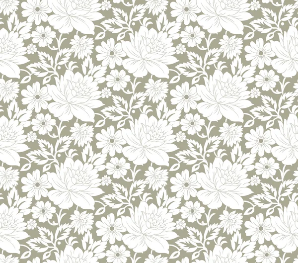 Floral seamless fancy wallpaper — Stock Vector