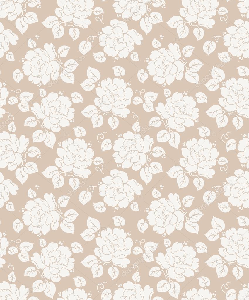 Fancy seamless floral background
