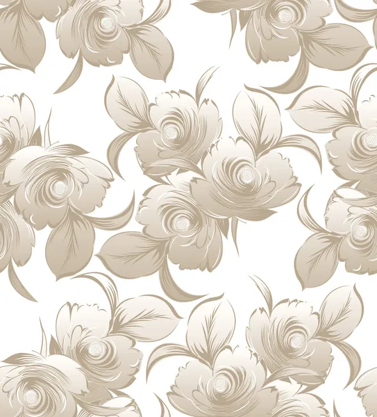 Blumen nahtlose Hochzeitskarte Hintergrund — Stockvektor