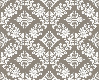 çiçek damask sorunsuz duvar kağıdı