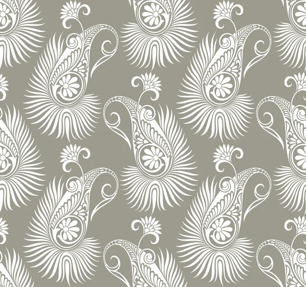 Paisley nahtlose Phantasie Hintergrund — Stockvektor