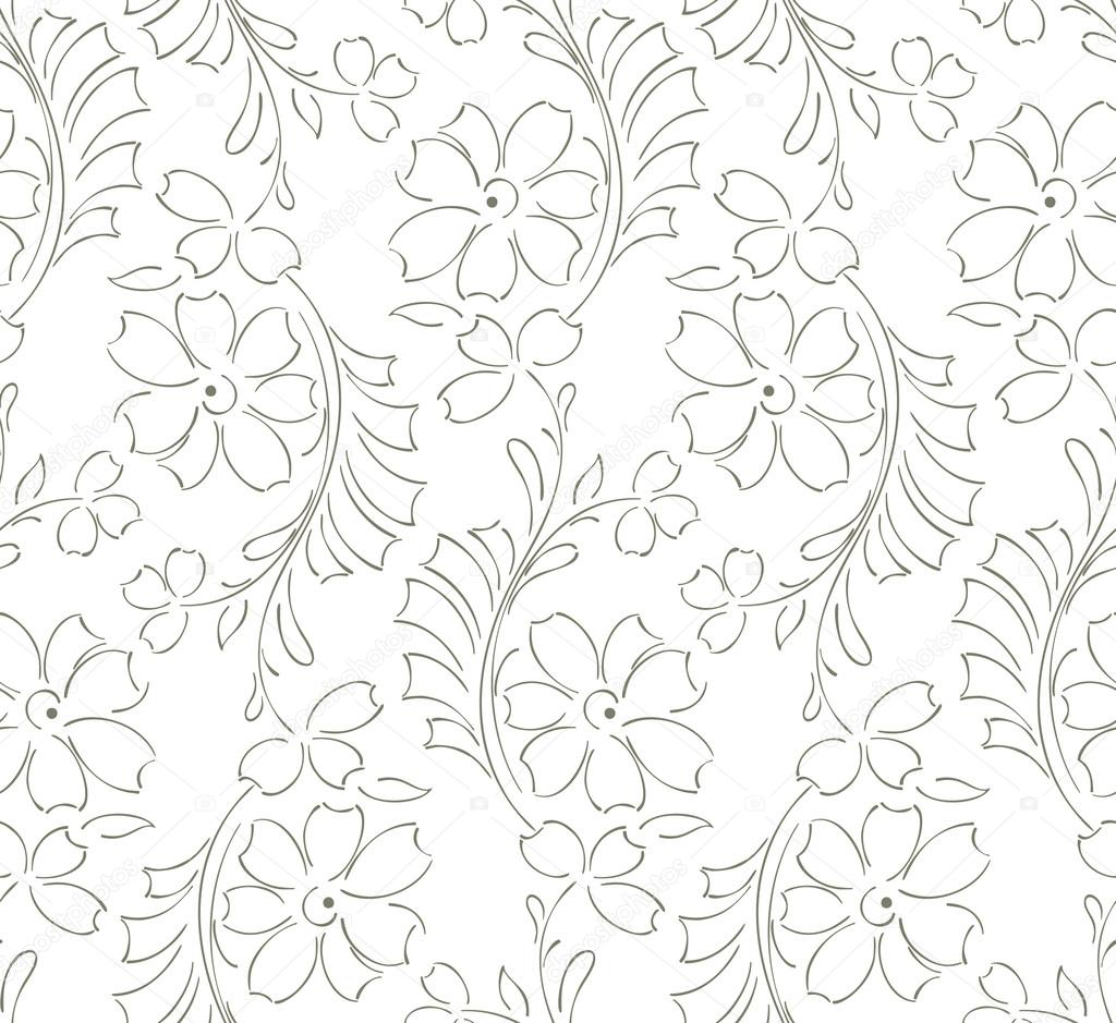 Fancy floral seamless background