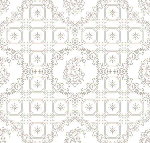 Paisley royal seamless wallpaper — Stock Vector