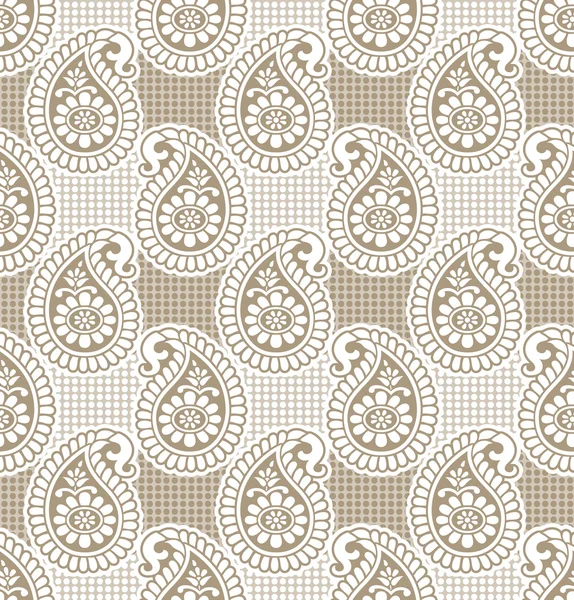 Paisley papier peint luxueux sans couture — Image vectorielle