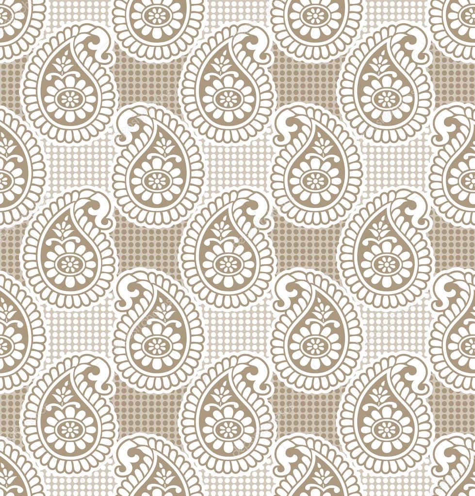 Paisley seamless luxurious wallpaper