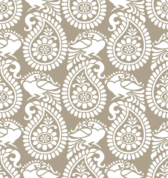 Traditional paisley seamless pattern — Stock Vector