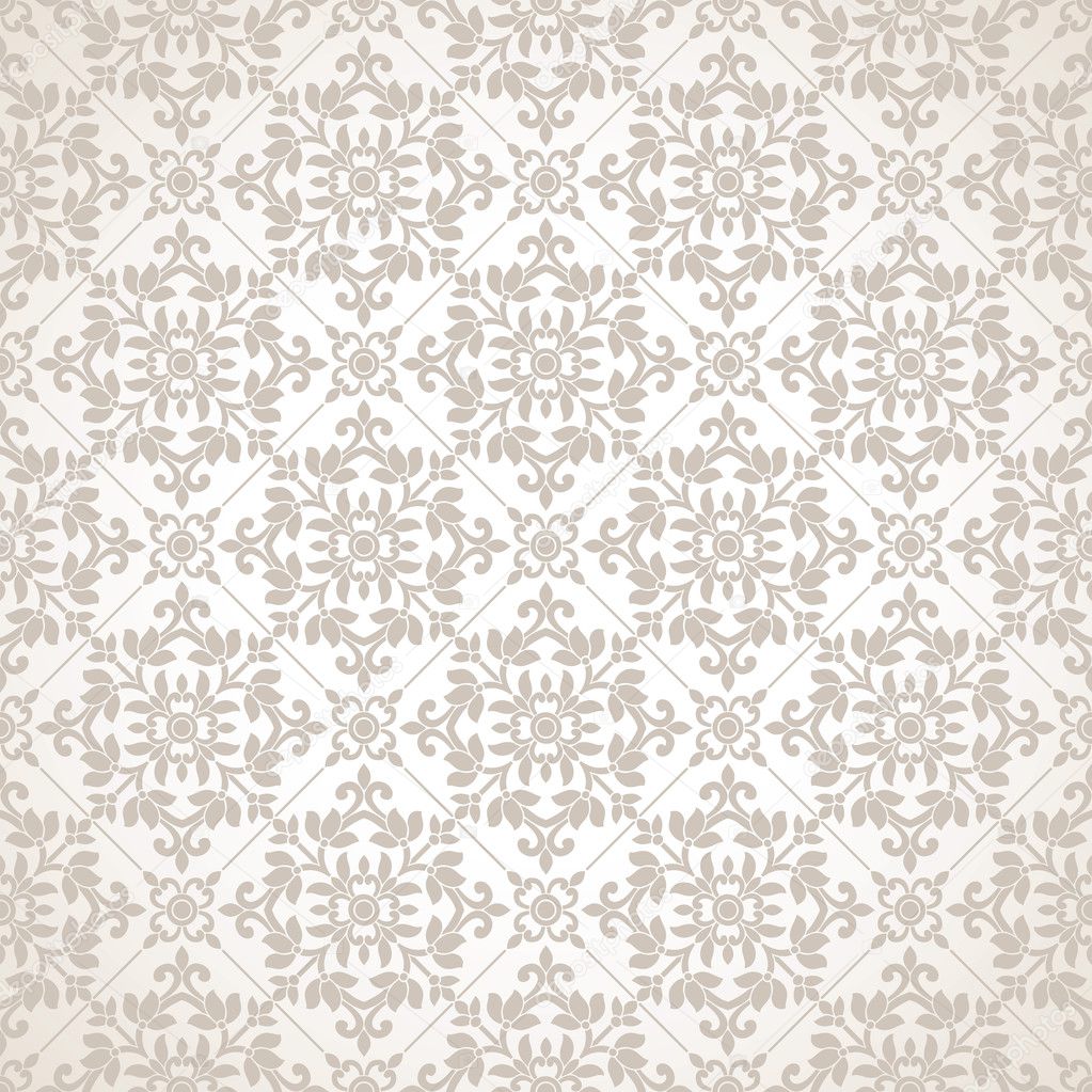 Seamless damask royal wallpaper