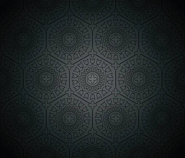 Fondo de pantalla inconsútil floral real — Vector de stock