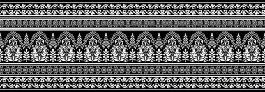 Kusursuz geleneksel Asya sınır tasarımı