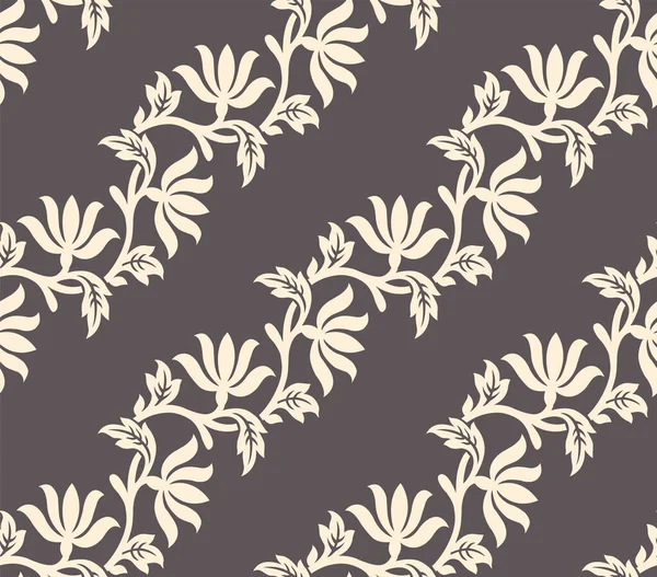 シームレスベクトル蓮の花のパターンデザイン — ストックベクタ