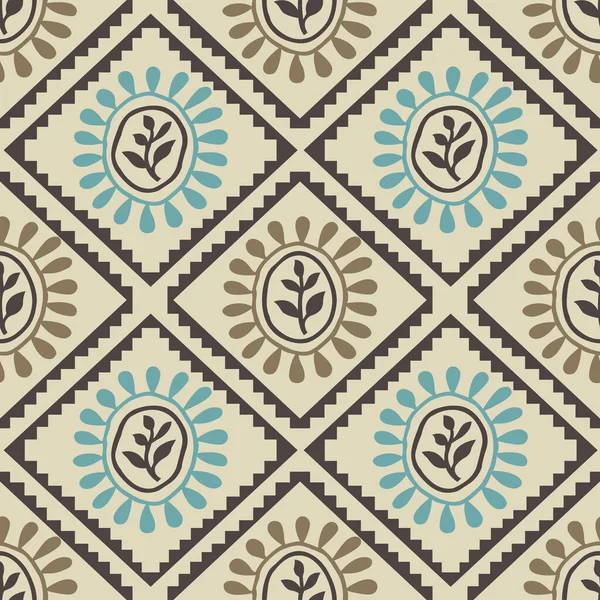 Design Padrão Tribal Vetorial Sem Costura — Vetor de Stock