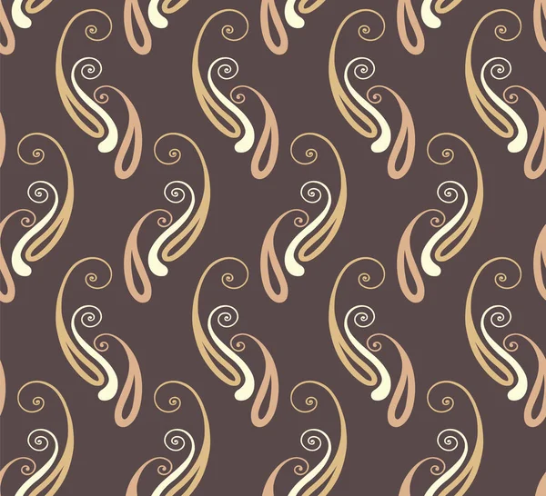 Diseño Patrón Paisley Asiático Sin Costuras — Vector de stock