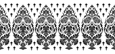 Asya dekoratif vektör sınır tasarımı