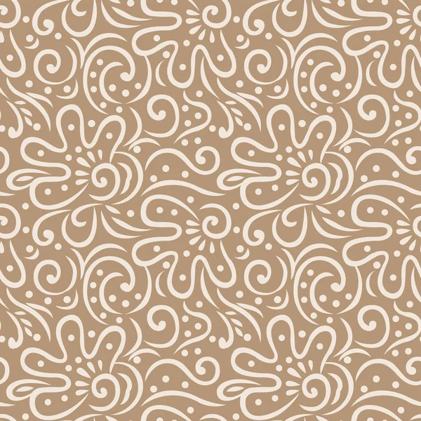 Padrão Floral Decorativo Vetorial Abstrato — Vetor de Stock