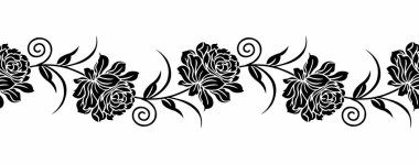 Soyut vektör gül kenarı