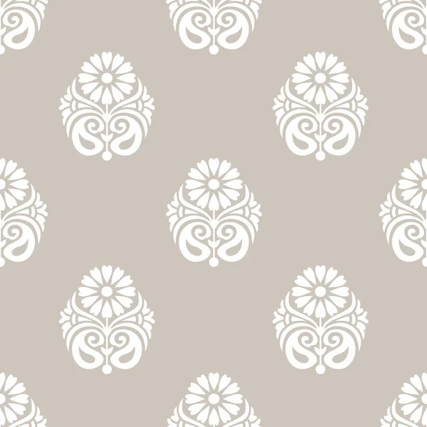 Paisley Asiatique Décoratif Avec Motif Papier Peint Fleur — Image vectorielle