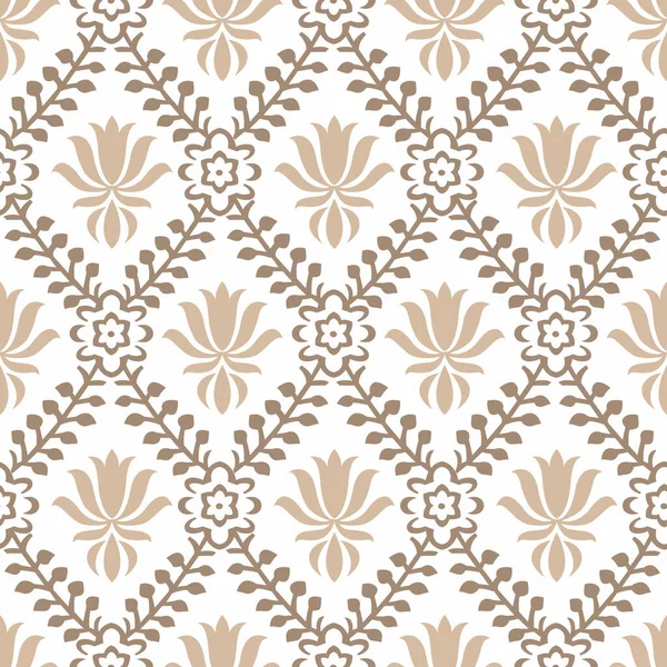 Floral Damask Wallpaper Pattern Design — Stock Vector