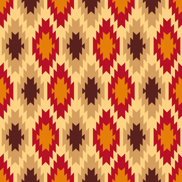 Seamless Ikat Print Pattern Design — ストックベクタ