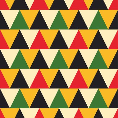 Seamless tribal pattern with geometrical shape