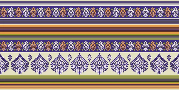 Бесшовная Азиатская Текстильная Ткань — стоковый вектор