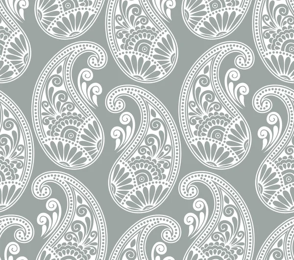 Traditionele Aziatische Paisley Behang Patroon — Stockvector