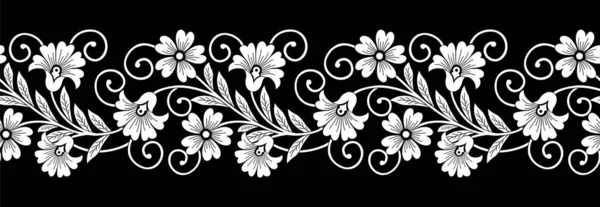 Οριζόντια Διανυσματική Floral — Διανυσματικό Αρχείο