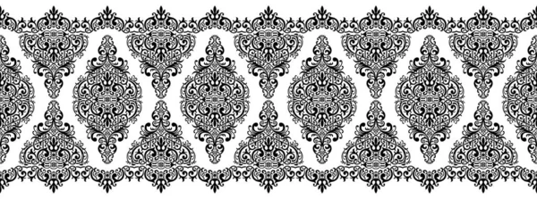 Векторний Орнаментальний Квітковий Дизайн Кордону — стоковий вектор
