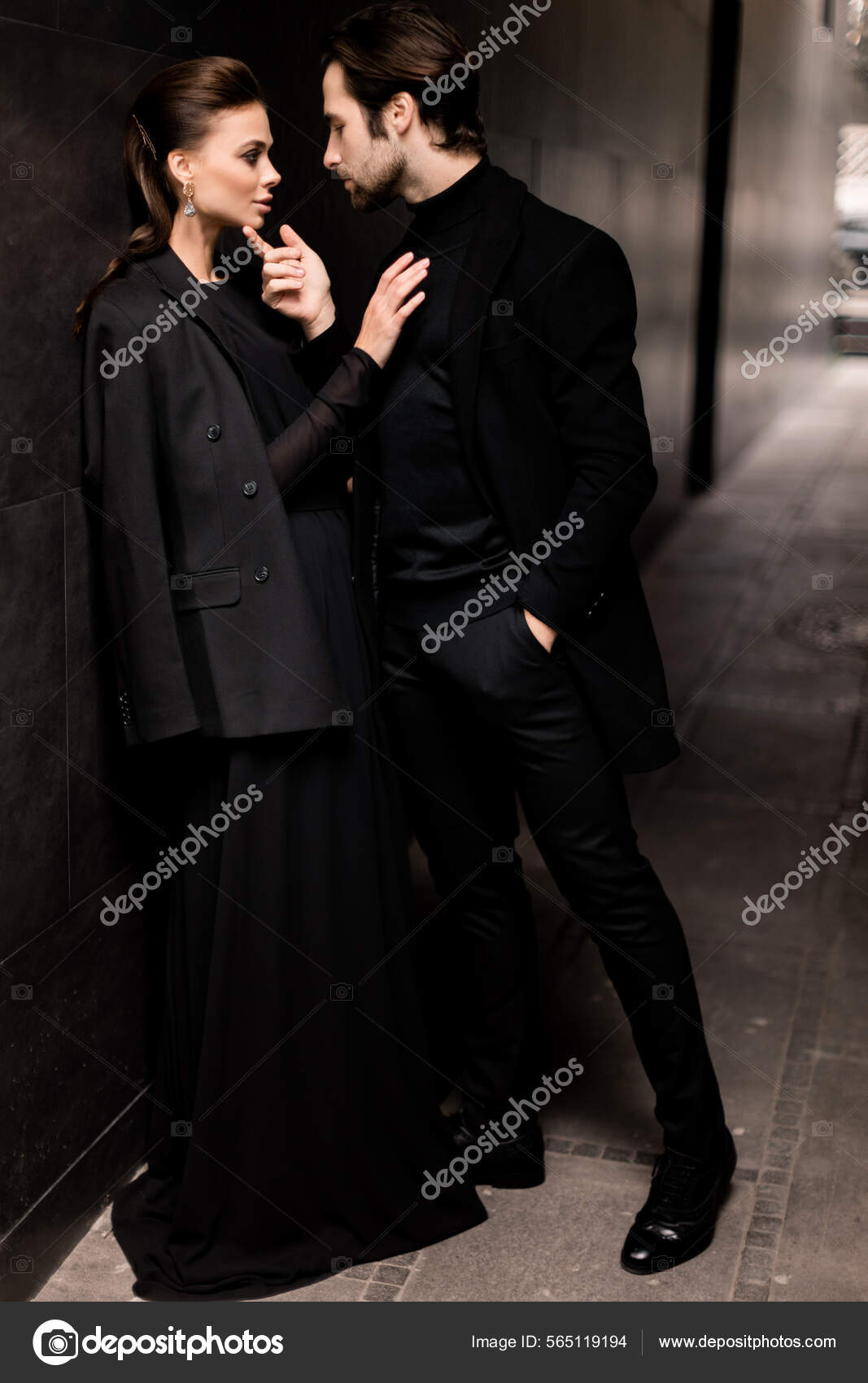 Couple All Black Going Out Outfits Matching Outfits Prom Pictures