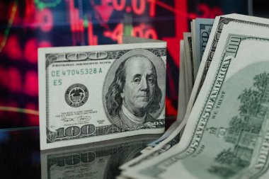 Hisse senedi grafiğinde Amerikan doları