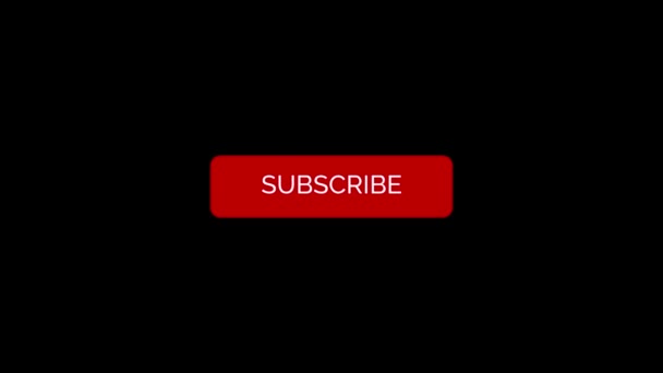 Subscribe Button Bell Black Background — ストック動画