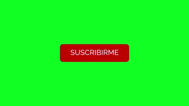 Subscribe Button Bells Green Background — ストック動画