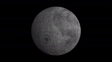 4K 'daki ay alfa kanalıyla çevrili