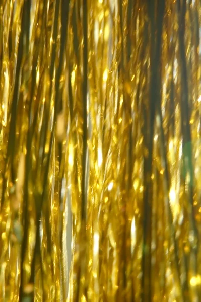 Fondo Oropel Dorado Abstracto Bokeh Festivo —  Fotos de Stock