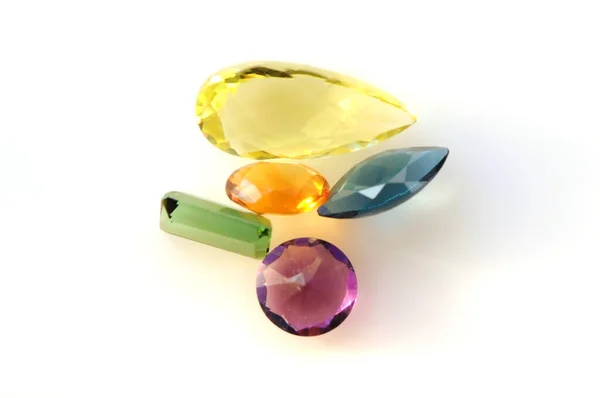 Small Group Semi Precious Stones Together — Stock Photo, Image