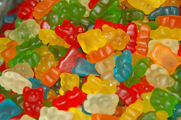 Colorful Many Shapes Dessert Jelly — Stock Photo, Image