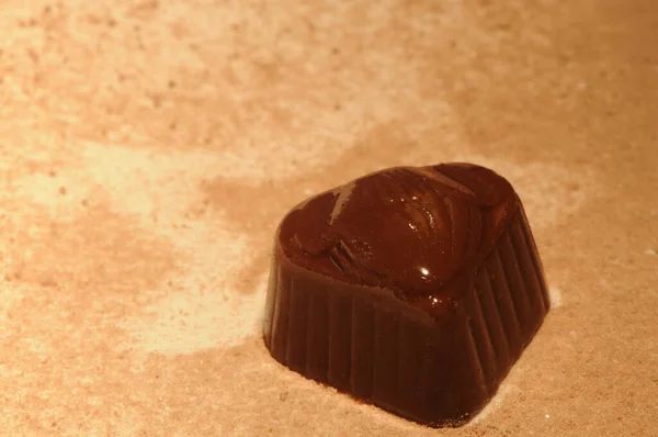 Bonbon Chocolate Fundo Chocolate — Fotografia de Stock